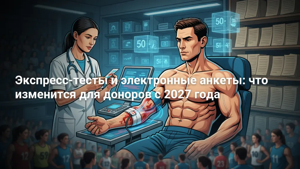 Минздрав меняет правила донорства. Новые требования с 2027 года