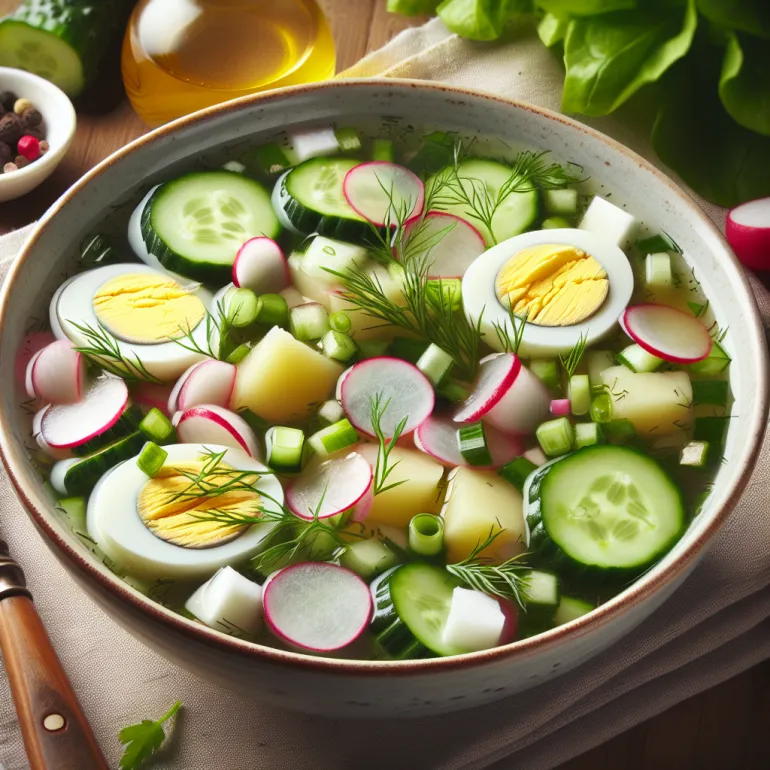 История и Традиции Приготовления Окрошки на Воде с Лимонной Кислотой